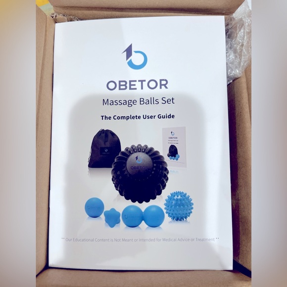 OBETOR Deep Tissue Massage Balls Set - Picture 2 of 9